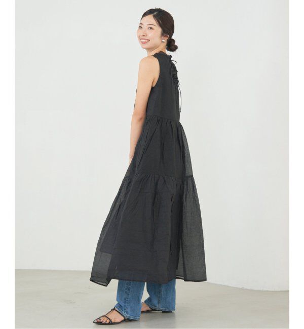 IENA「MARILYN MOON/マリリンムーン Sheer gather OP ワンピース」|ワンピース|