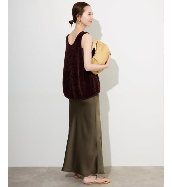 SLOBE IENA「サテンナロースカート」|スカート|