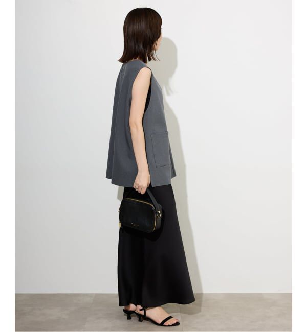 SLOBE IENA「サテンナロースカート」|スカート|