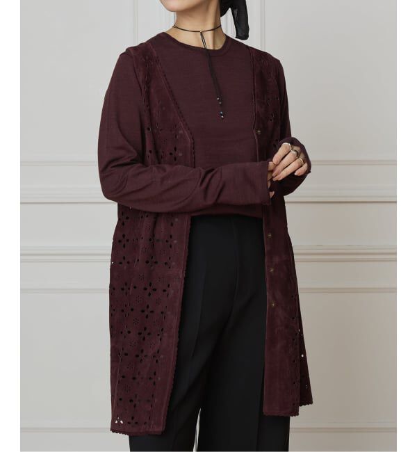 IENA LA BOUCLE「IENA LA BOUCLE Punching Suede 2WAY Vest」|ダウンベスト・ベスト|