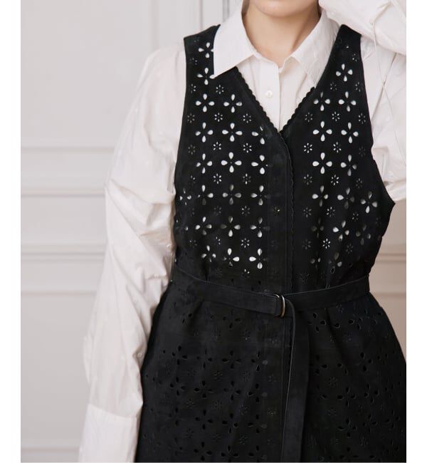 IENA LA BOUCLE「IENA LA BOUCLE Punching Suede 2WAY Vest」|ダウンベスト・ベスト|
