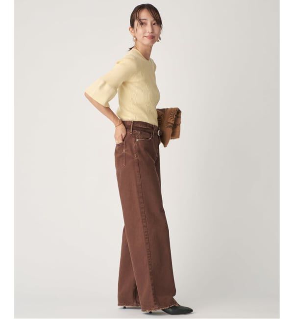 VERMEIL par iena「cotton stretch RIB プルオーバー」|ニット・セーター|