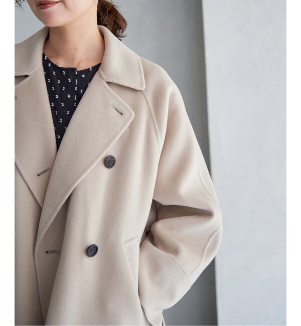 IENA「《WEB限定/追加2》スーパー160ダブルフェイスショートコート」|その他|