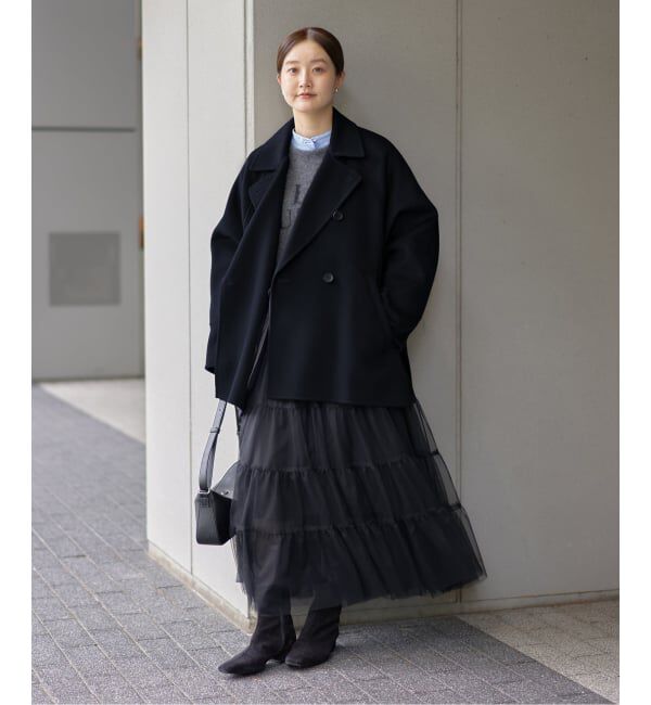 IENA「《WEB限定/追加2》スーパー160ダブルフェイスショートコート」|その他|