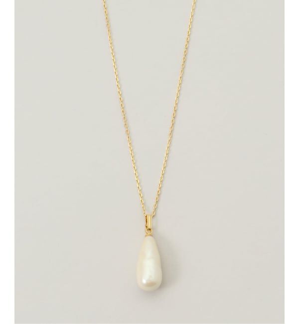 SLOBE IENA「SLOBE ガラスパールネックレス」|ネックレス|ゴールド A