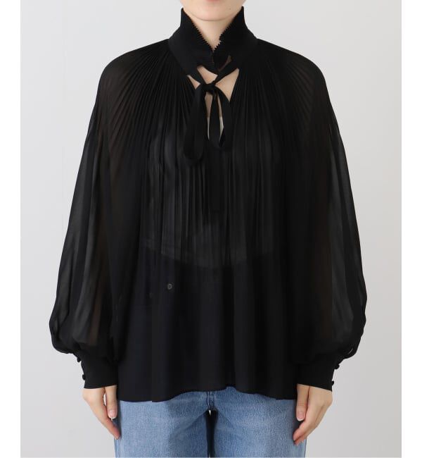 IENA「L'UNE/リュンヌ CHIFFON BL ブラウス」|シャツ・ブラウス|