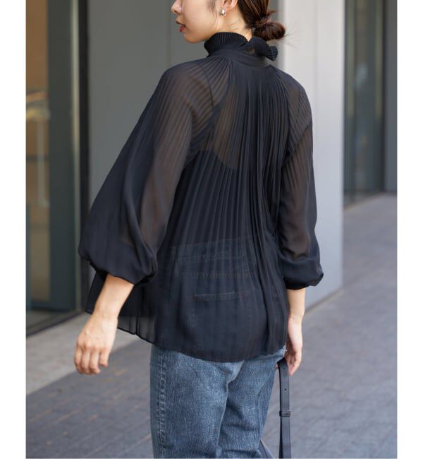 IENA「L'UNE/リュンヌ CHIFFON BL ブラウス」|シャツ・ブラウス|