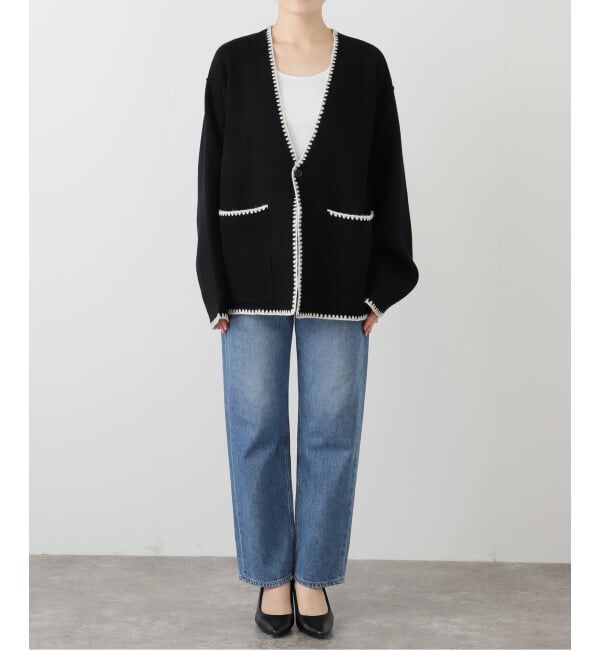 SLOBE IENA「ブランケットステッチニットジャケット」|その他|