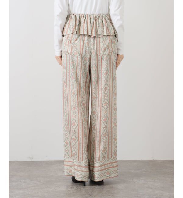 IENA LA BOUCLE「IENA LA BOUCLE レーヨンサテンフリルパンツ」|その他|