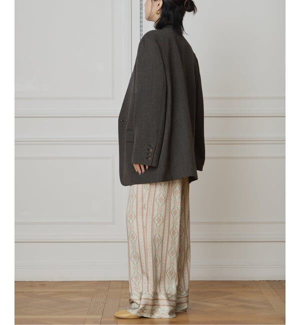 IENA LA BOUCLE「IENA LA BOUCLE レーヨンサテンフリルパンツ」|その他|