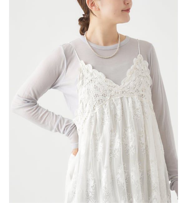 IENA「《追加2》リヨセルカシミヤロングTシャツ」|Tシャツ・カットソー|