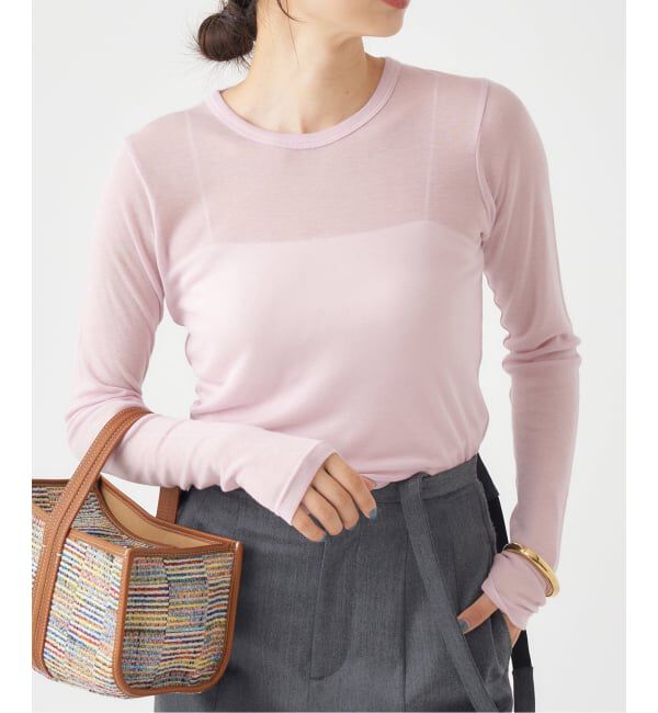 IENA「《追加2》リヨセルカシミヤロングTシャツ」|Tシャツ・カットソー|