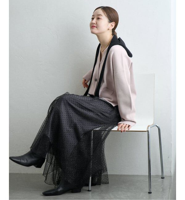 IENA「《追加4》スーパーファインスムース ショートカーディガン」|カーディガン|