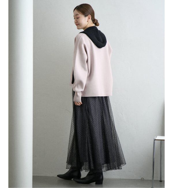 IENA「《追加4》スーパーファインスムース ショートカーディガン」|カーディガン|