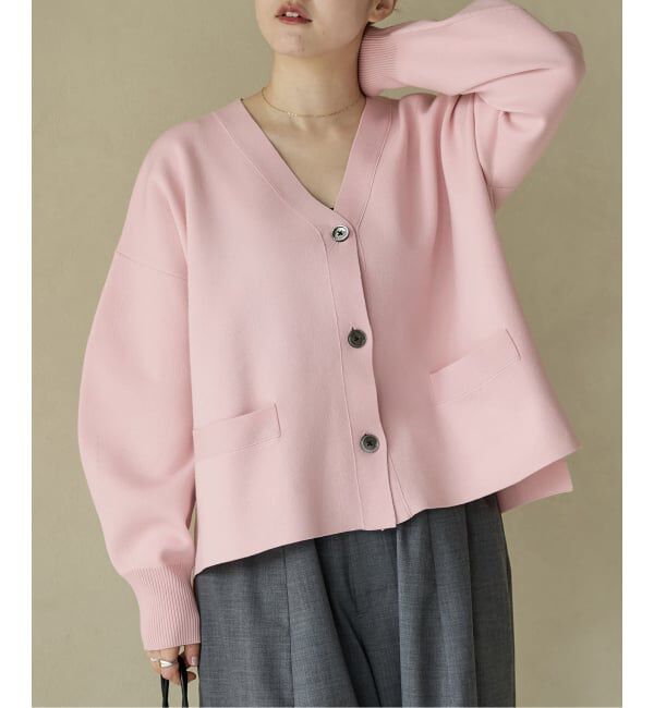 IENA「《追加4》スーパーファインスムース ショートカーディガン」|カーディガン|