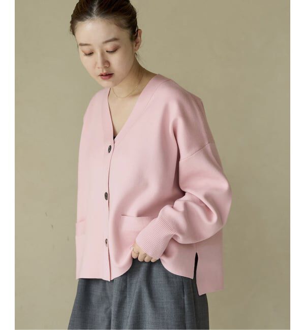 IENA「《追加4》スーパーファインスムース ショートカーディガン」|カーディガン|