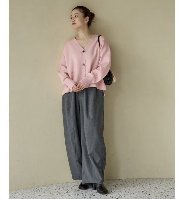 IENA「《追加4》スーパーファインスムース ショートカーディガン」|カーディガン|