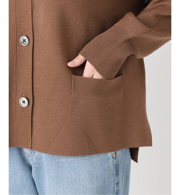 IENA「《追加4》スーパーファインスムース ショートカーディガン」|カーディガン|