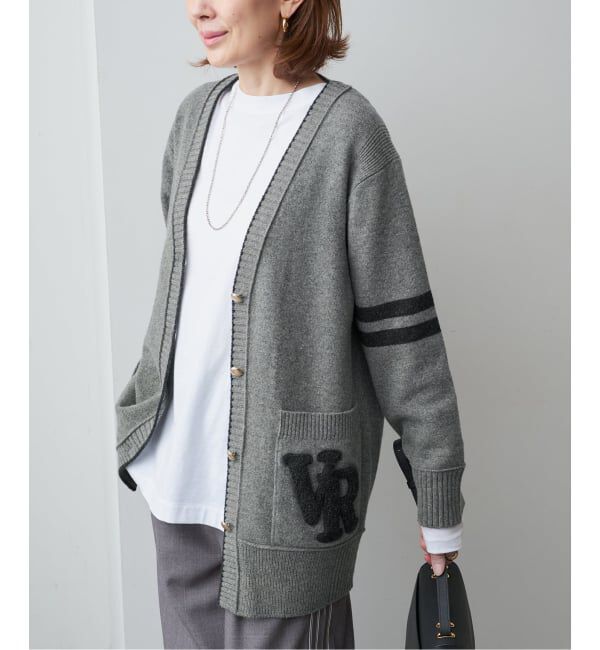 VERMEIL par iena「Collage LOGO カーディガン」|カーディガン|
