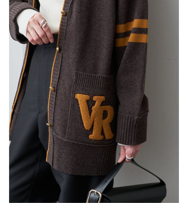 VERMEIL par iena「Collage LOGO カーディガン」|カーディガン|