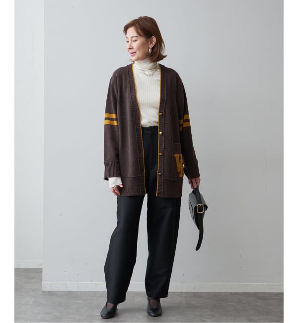 VERMEIL par iena「Collage LOGO カーディガン」|カーディガン|