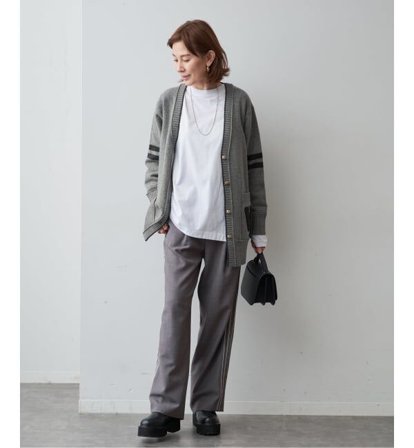 VERMEIL par iena「Collage LOGO カーディガン」|カーディガン|