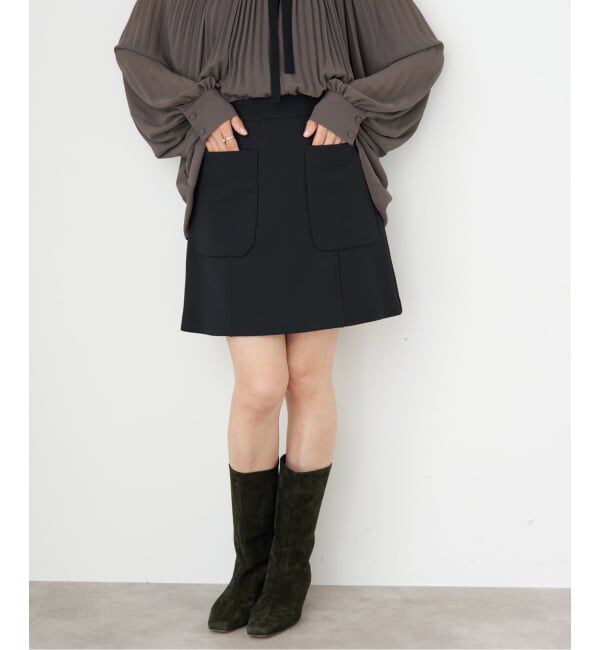 IENA「《追加》FLEXウールライトミニスカート」|スカート|