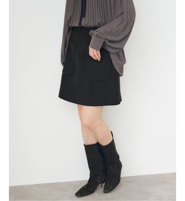 IENA「《追加》FLEXウールライトミニスカート」|スカート|