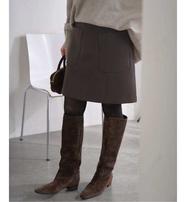 IENA「《追加》FLEXウールライトミニスカート」|スカート|