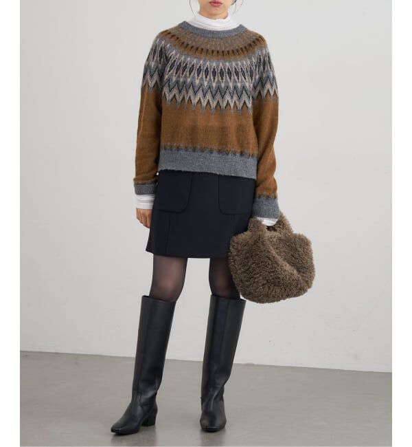 IENA「《追加》FLEXウールライトミニスカート」|スカート|