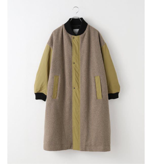 IENA「Maison IENA 別注 Nell/ネル ボアロングコート 252-60271」|その他|ベージュ