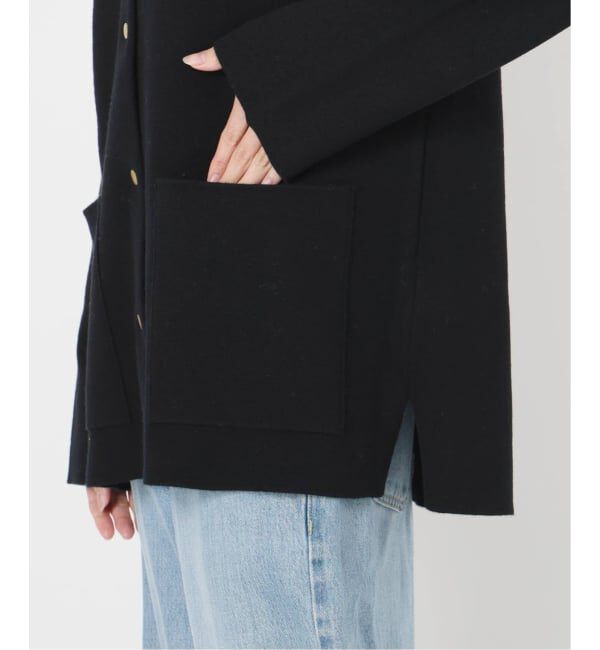 IENA「《追加》ドットボタンVネックカーディガン」|カーディガン|