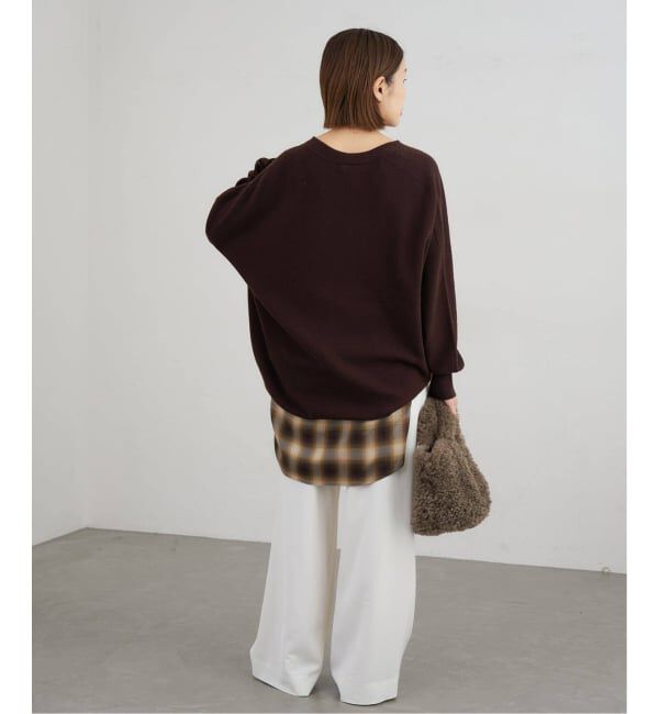 IENA「《追加4》Fineニュージーウール ニュアンス Vプルオーバー」|ニット・セーター|