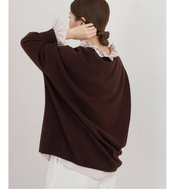 IENA「《追加4》Fineニュージーウール ニュアンス Vプルオーバー」|ニット・セーター|