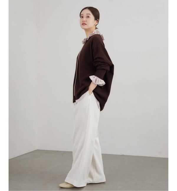 IENA「《追加4》Fineニュージーウール ニュアンス Vプルオーバー」|ニット・セーター|