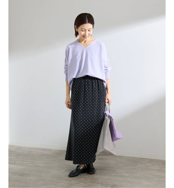 IENA「《追加4》Fineニュージーウール ニュアンス Vプルオーバー」|ニット・セーター|