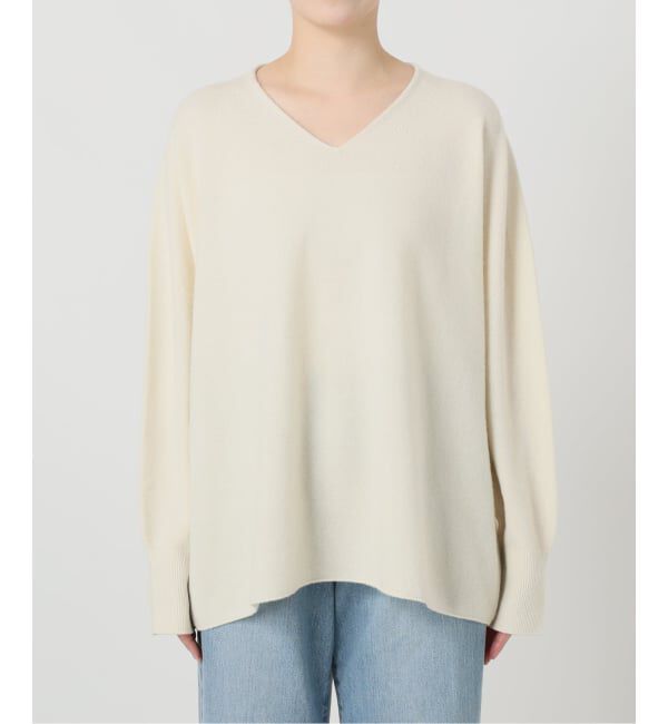 IENA「《追加4》Fineニュージーウール ニュアンス Vプルオーバー」|ニット・セーター|