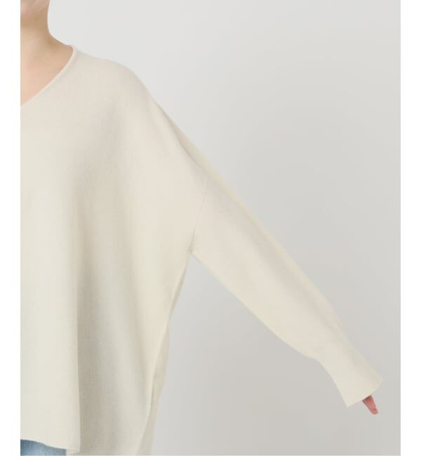 IENA「《追加4》Fineニュージーウール ニュアンス Vプルオーバー」|ニット・セーター|