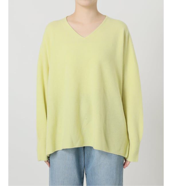 IENA「《追加4》Fineニュージーウール ニュアンス Vプルオーバー」|ニット・セーター|