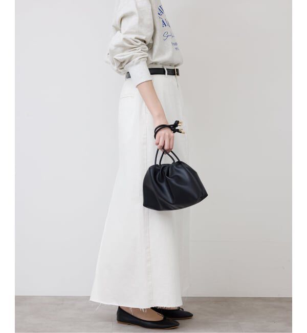 SLOBE IENA「《予約》LE DENIM BOXY TUCK デニムスカート」|スカート|