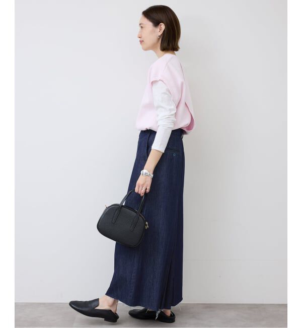 SLOBE IENA「《予約》LE DENIM BOXY TUCK デニムスカート」|スカート|