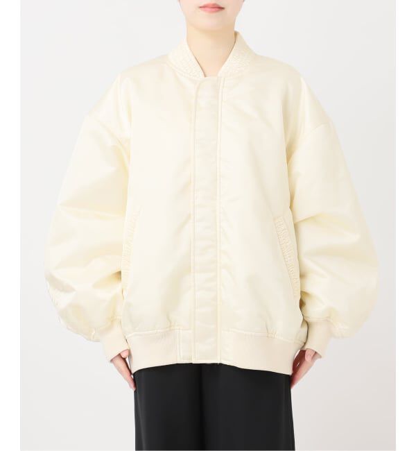 IENA LA BOUCLE「《予約》IENA LA BOUCLE LIMONTAナイロンワイドフォルムMA-1」|ブルゾン・スタジャン|