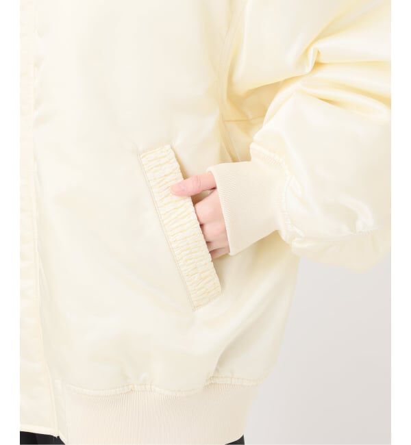 IENA LA BOUCLE「《予約》IENA LA BOUCLE LIMONTAナイロンワイドフォルムMA-1」|ブルゾン・スタジャン|