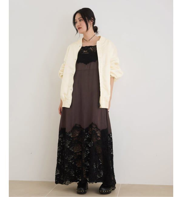 IENA LA BOUCLE「《予約》IENA LA BOUCLE LIMONTAナイロンワイドフォルムMA-1」|ブルゾン・スタジャン|