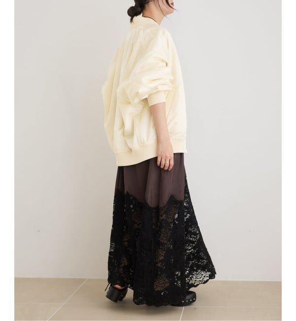 IENA LA BOUCLE「《予約》IENA LA BOUCLE LIMONTAナイロンワイドフォルムMA-1」|ブルゾン・スタジャン|