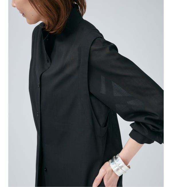 VERMEIL par iena「《予約》Room no.8 BLACK ルームエイト ブラック シアードレス BR8O-248-5501」|ワンピース|