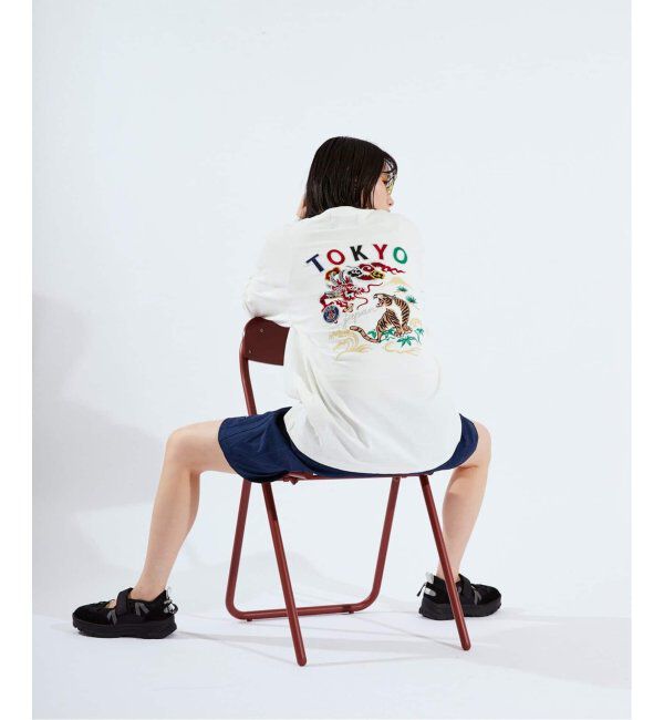 Paris Saint-Germain「【Paris Saint-Germain】刺しゅう ロングスリーブTシャツ 龍虎」|Tシャツ・カットソー|