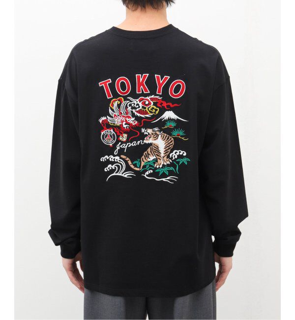 Paris Saint-Germain「【Paris Saint-Germain】刺しゅう ロングスリーブTシャツ 龍虎」|Tシャツ・カットソー|