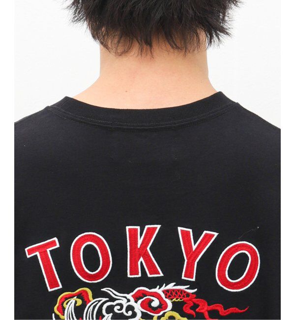 Paris Saint-Germain「【Paris Saint-Germain】刺しゅう ロングスリーブTシャツ 龍虎」|Tシャツ・カットソー|