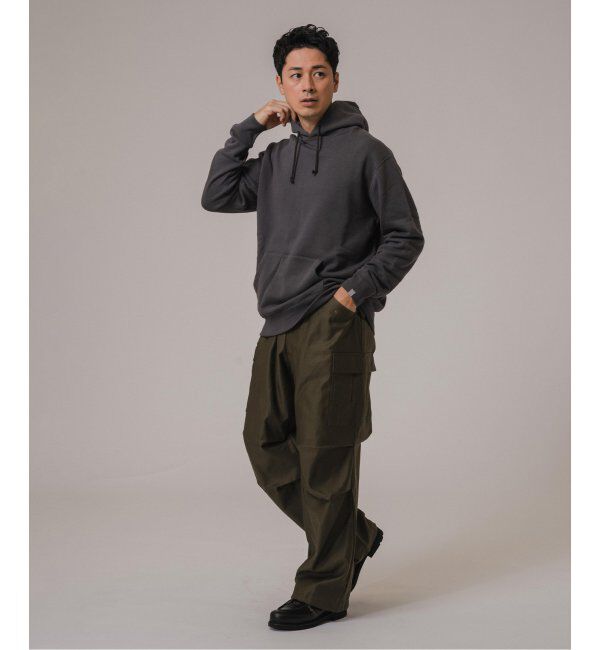 EDIFICE「WEB限定 LOOPWHEELER for LOWERCASE ライトツリウラケ ルーズフィット フーディー」|パーカー|